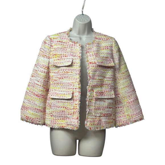 Kate Spade New York Multi Tweed Jacket, Size 4, - Picture 12 of 12